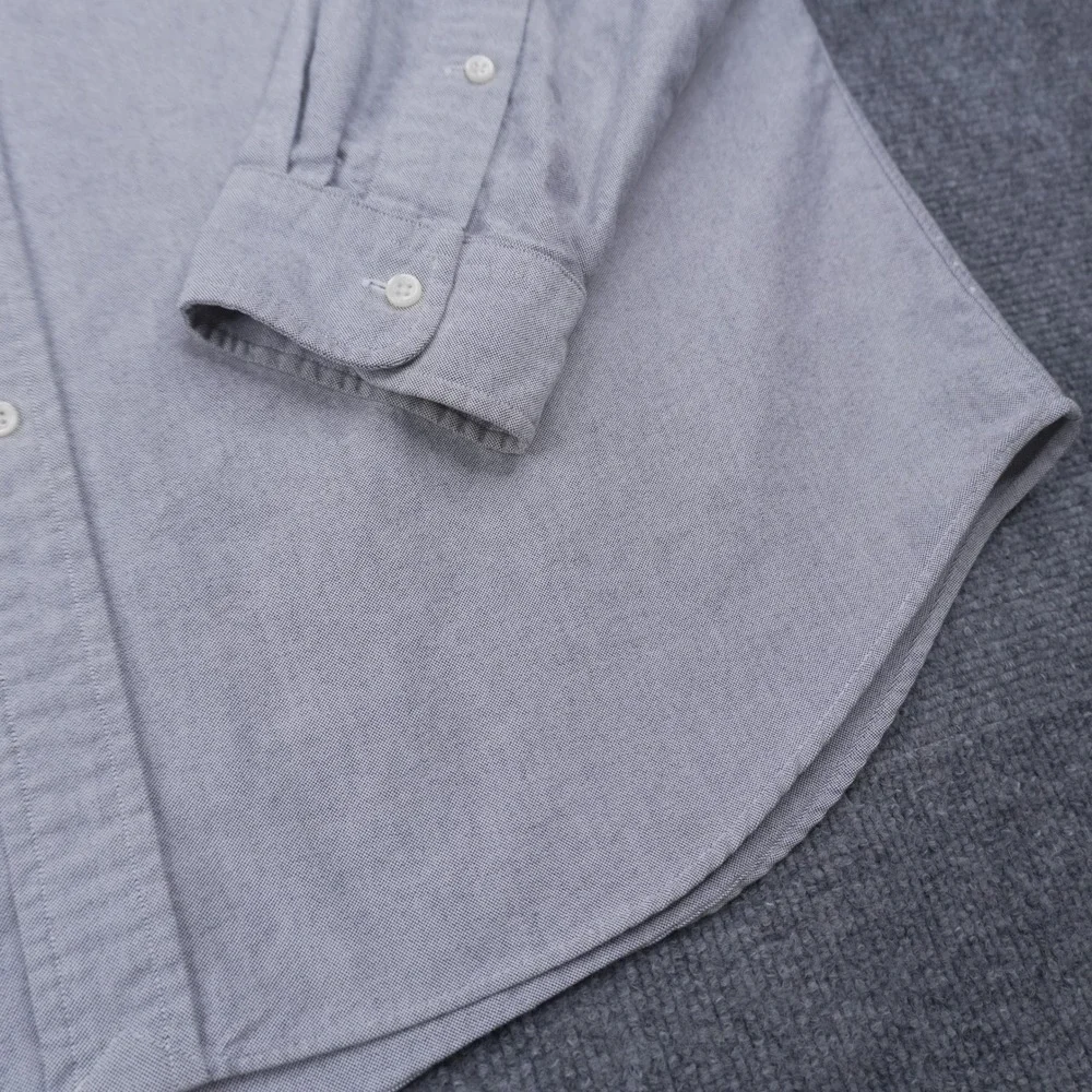 Polo Ralph Lauren Oxford Shirt Mens XL Grey Long Sleeve Button Down Pony Logo